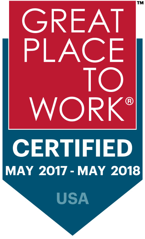 Great Place to Work Badge 2017-2018