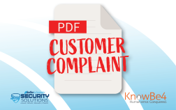 SOTW - KnowBe4 Customer Complaint - Website